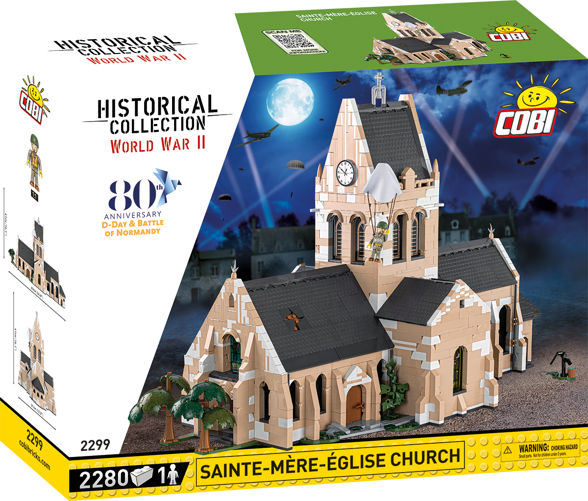 Sainte-Mère-Eglise Church June 6, 1944   D-Day Image